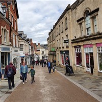 Stroud on Market Day and Ross on Wye