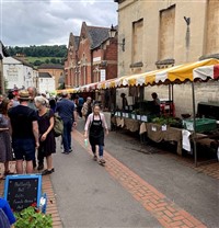 Stroud on Market Day and Ross on Wye